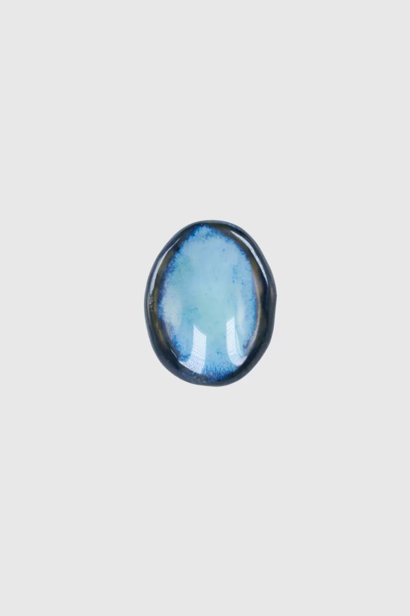 Worry stone bleue galaxie - Design unique inspiré d'une galaxie lointaine