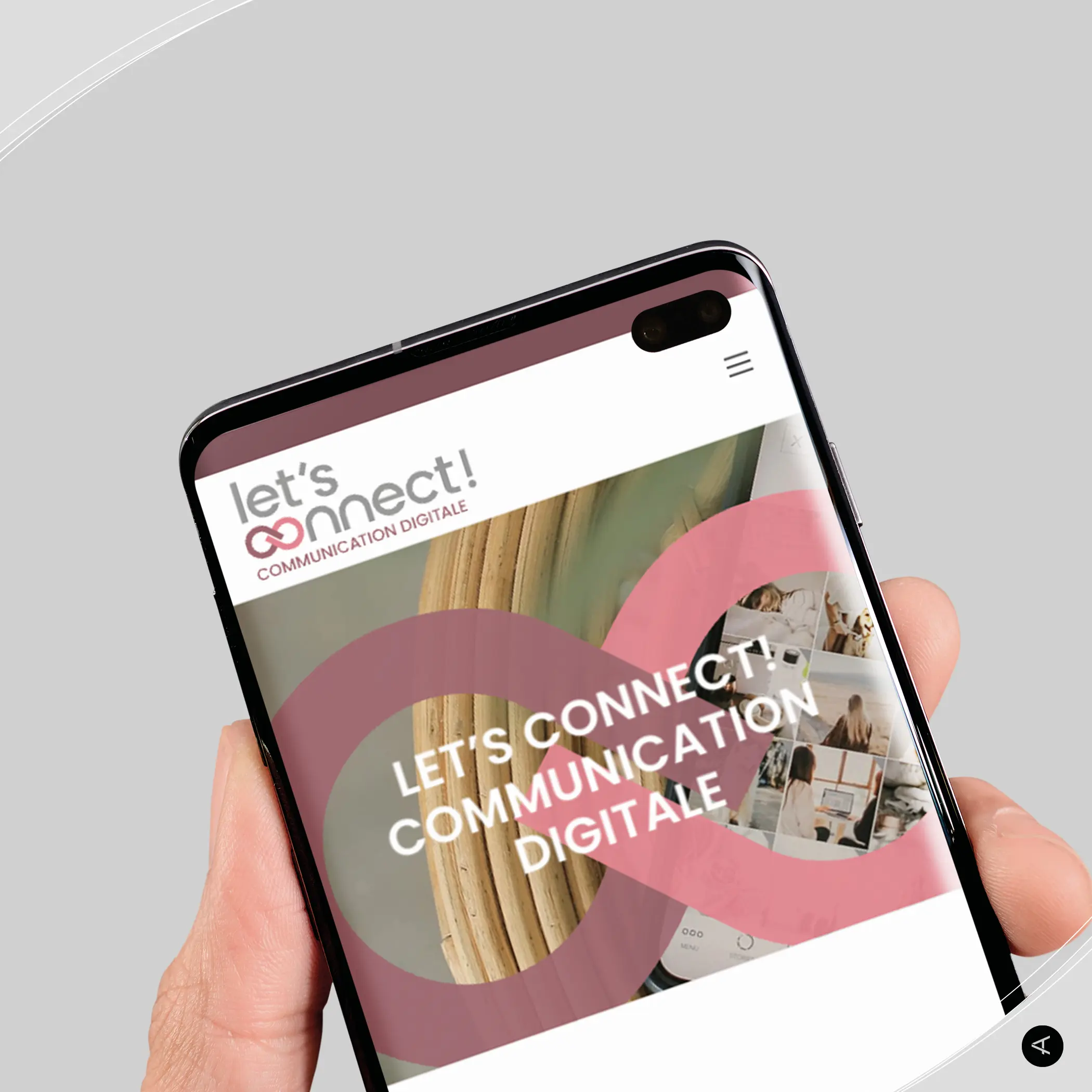 Let's connect! Communication digitale: Création de logo, identité visuelle et de site internet.