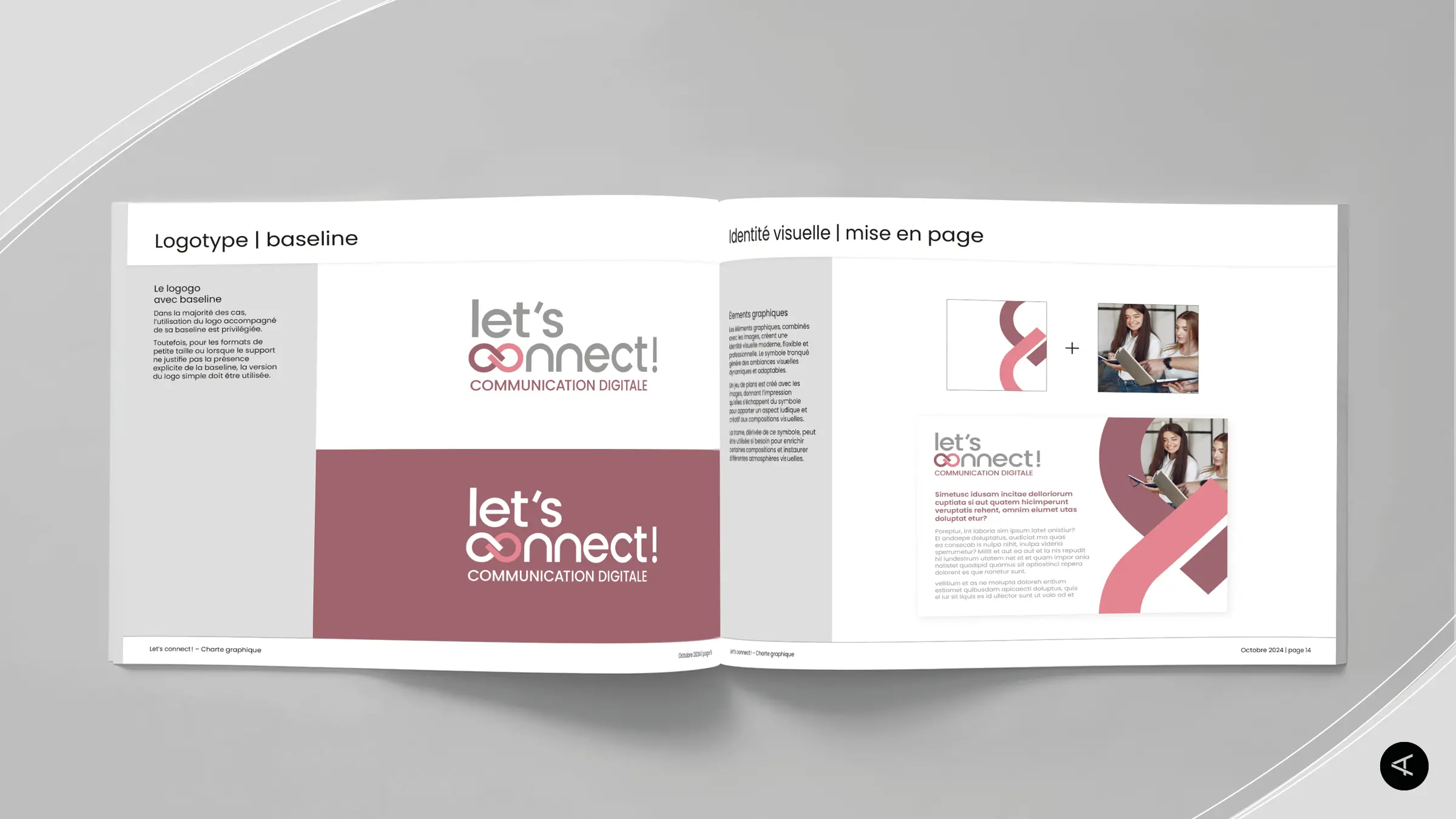 Let's connect! Communication digitale: charte graphique