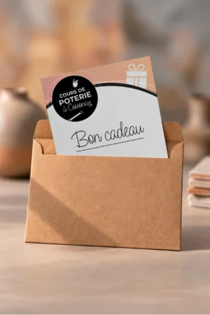 Bon cadeau pour un atelier de poterie à Cossonay.